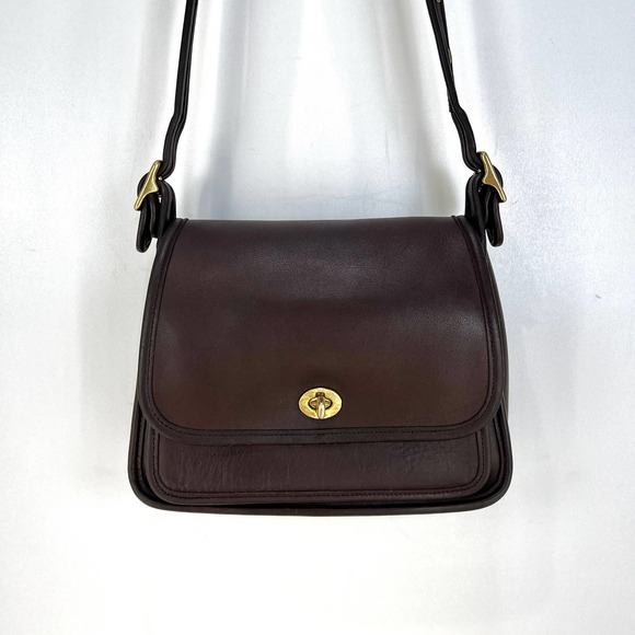 Coach Bags Vintage Coach Rambler Bag 96 Black Leather Crossbody Handbag Poshmark